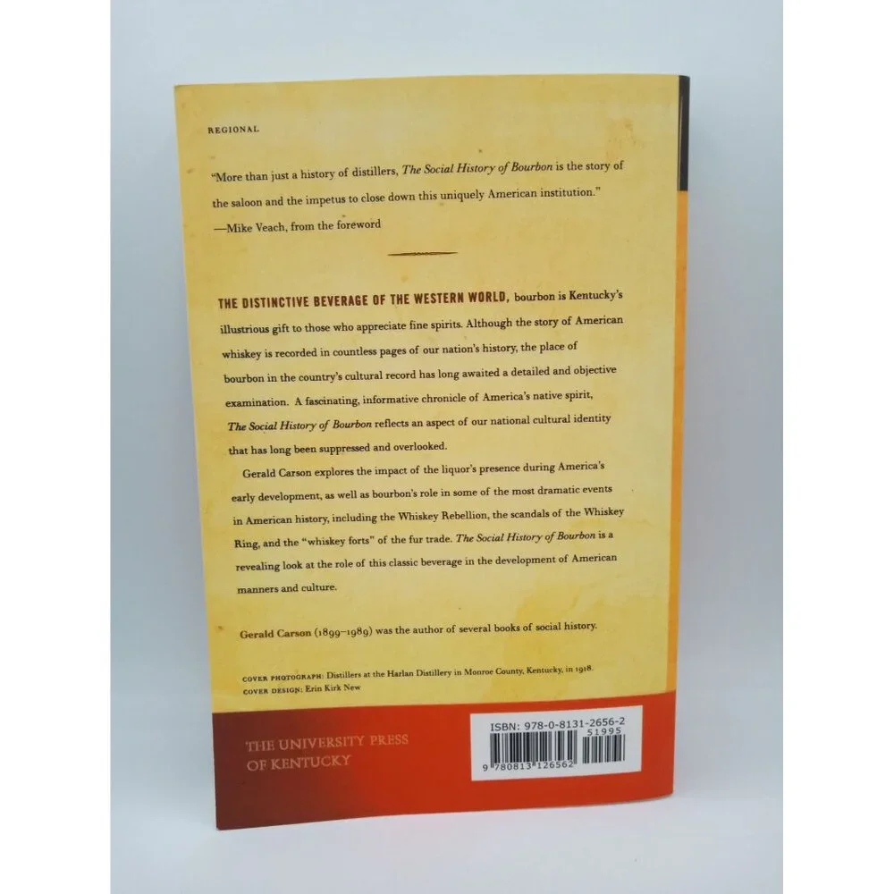 The Social History Of Bourbon Gerald Carson Paperback Whiskey Origins - Picture 6 of 15